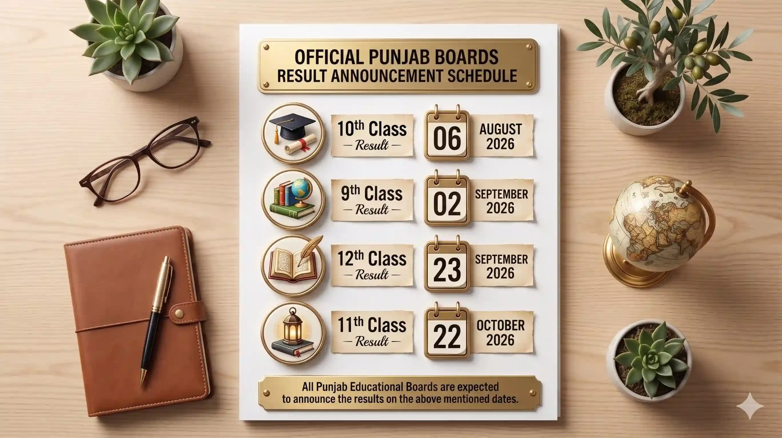 Punjab Boards Result Schedule 2026